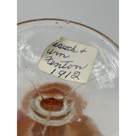 Vintage Fenton Marigold Carnival Glass Peacock and Urn Compote 5 1/2" - Picture 13 of 16